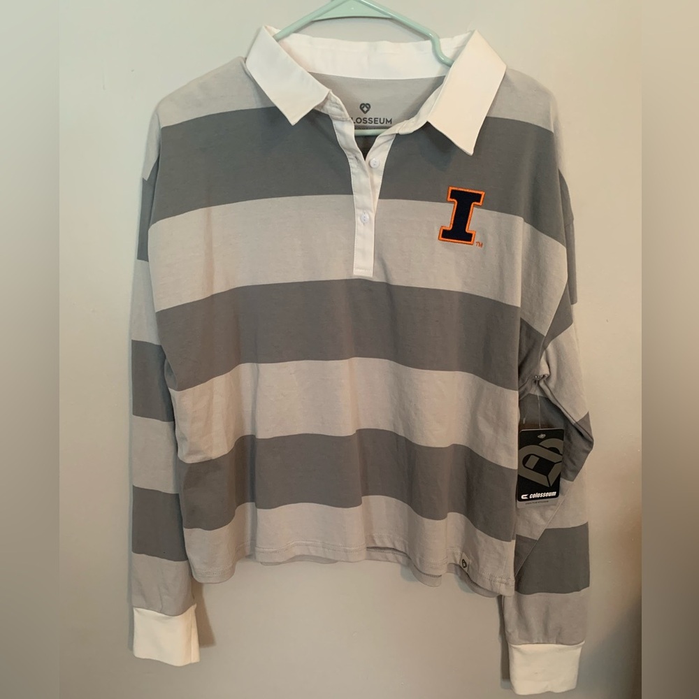 Colosseum Athletics Women's University of Illinois World Peace Rugby, Large, NWT